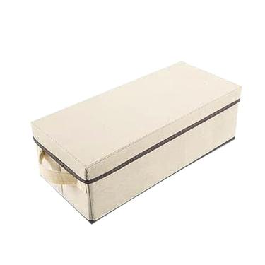 Imagem de Bothyi Caixa organizadora dobrável para DVDs e CDs, com alças, ideal para fácil acesso a jogos discos. Perfeita para guardar sua coleção, Branco