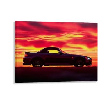 Imagem de HouLaiZhe S2000 Sunset Art Cool Posters Canvas Wall Estética Decoração de parede Impressão de parede Sala de Galeria Decoração de parede para quarto, sala de estar, escritório, 20 x 26 polegadas (50 x