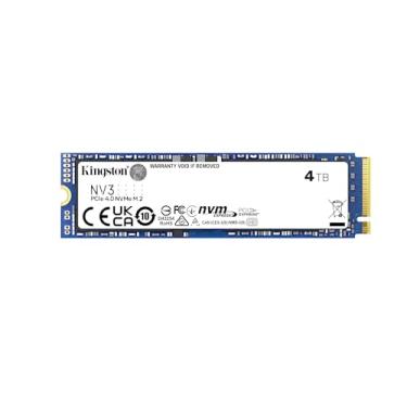 Imagem de Kingston NV3 4TB M.2 2280 NVMe SSD | PCIe 4.0 Gen 4x4 | Até 6000 MB/s | SNV3S/4000G