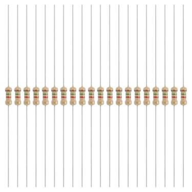 Imagem de YOKIVE 200 peças 1/4W (0,25 Watts) 1,5k Ohm 5% de resistor de filme de carbono, resistor fixo único de filme de carbono | Ótimo para dispositivos eletrônicos DIY, placas de circuito, sensores