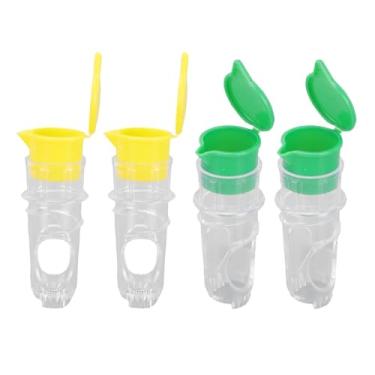 Imagem de Dpofirs Espremedor de Limão Compacto Manual, Extrator de Suco Eficiente para Coquetéis, Bebidas, Verde, Amarelo, Portátil, Leve, 4 Peças, Espremedor de Rosca para Casa, Viagem, Acampamento, Piquenique