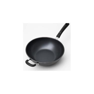 Imagem de Frigideira Antiaderente Multifuncional 34cm, Alumínio com Indução, Preta, Cabo Baquelite, 34x10cm, para Fogão Elétrico, Gás e Vitrocerâmico