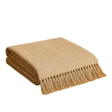 Imagem de Manta Para Sofá Gigante Luxo King 3.0x1.8M Grande 2,40X1,80m Pop 2.10x1.4M Premium De Algodão Capa Decorativa Protetora(KING 3,00x1,80M Caramelo Mescl)