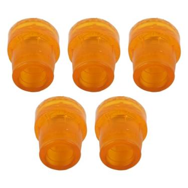 Imagem de Hyuduo Pontas de Cana Espessadas de Borracha Antiderrapante Com Ponta de Muleta 5 Peças 19 Mm para Bengalas Padrão e Dobráveis, Vibração Absorvente Com Textura de Pneu, Uso Interno e Externo