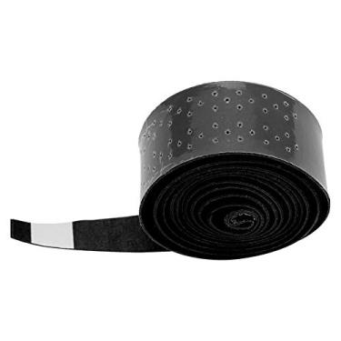 Imagem de GBSCLOVER Faixa antiderrapante para absorção de suor, fita elástica com alça de laço, faixa de alça de arco de PVC, alça de elevação de arco para tênis, badminton, raquete de squash, 112 x 2,5 cm