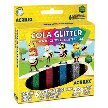 Imagem de Cola Glitter 23g 6 Cores - Acrilex