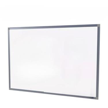 Imagem de Quadro Branco Magnético 100x70 + 4 Marcadores + 1 Apagador Magnético + Kit Fixação Incluso quadro branco para Casa, Escola e Escritório