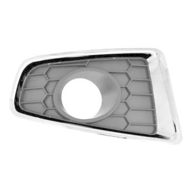 Imagem de Grade Parachoque Sandero 12 13 Com Milha Aro Cromado Direito