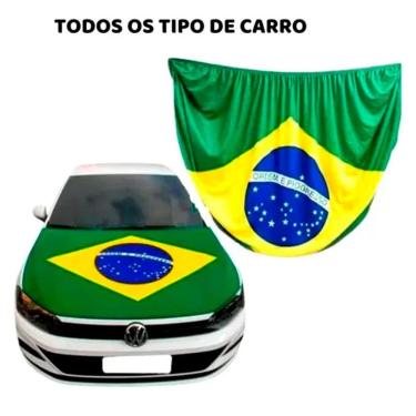Imagem de Bandeira Do Brasil Oficial Top Para Capô De Carro 100X100