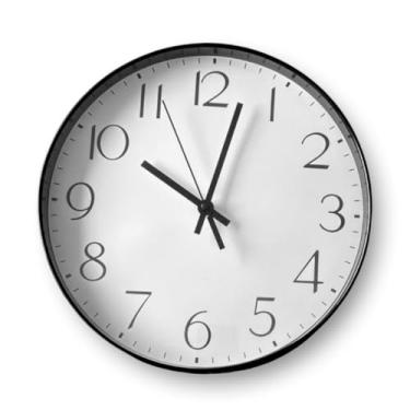 Imagem de Relógio de Parede Silencioso 30cm - Moderno Decorativo para Cozinha, Quarto, Sala, Escritório - Design Elegante e Fácil de Instalar, Indicado para Ambientes Residenciais e Profissionais (Preto)