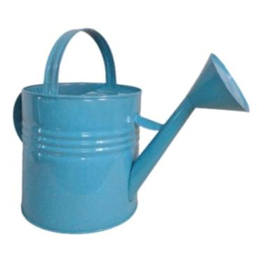 Imagem de Regador de Jardim 10 Litros, Regador Plástico Decorativo Azul com Bico Longo para Plantas de Interior, Vasos e Canteiros