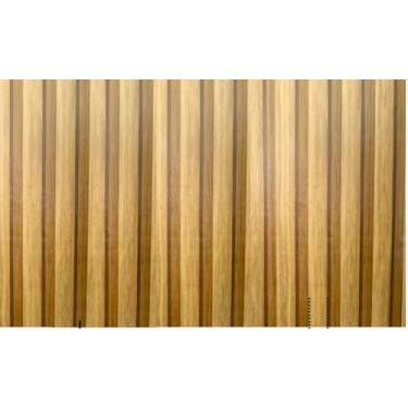 Imagem de Papel de Parede para Sala Quarto Cozinha Ripado Madeira 3D Auto Colante(1 Rolo [5 Metros],3D Freijó Mel)