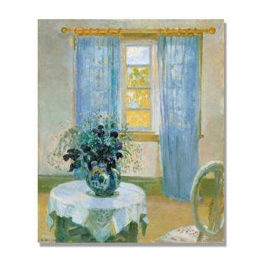 Imagem de NHLDZYH Arte floral vintage natureza morta, pintura botânica clássica, decoração de casa quente para sala de estar e sala de jantar. B05. Apenas tela de 70 x 84 cm - 27,5 x 33,1 pol