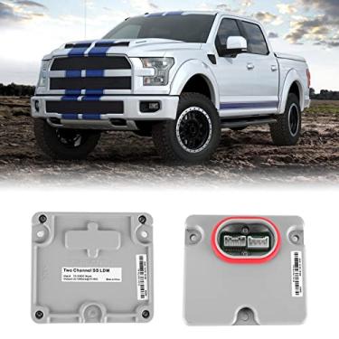 Imagem de moseiny Módulo de controle de farol de 2 peças, reator HID Xenon FL34-13C170-A compatível com Ford F150 F250 F350 2015-2020 Unidade de controle de farol de reator HID F-150 F-250 Super Duty F-350