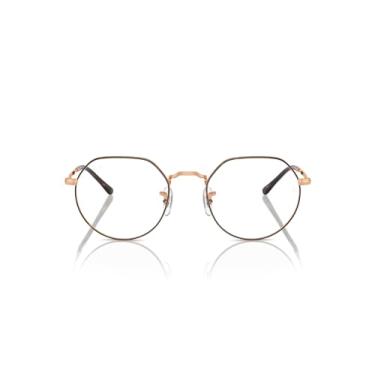 Imagem de Armação para Óculos Ray-Ban Jack 0RX6465 3176 Tam 51 / Marrom Havana/Rose Gold