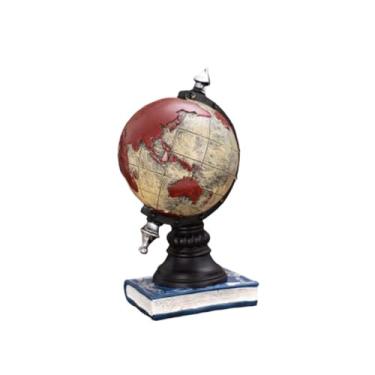 Imagem de Cofrinho Cofre Dinheiro Resina Criativo Moeda Banco de Moeda para Amantes Crianças Decoração de Casa (VERMELHO)