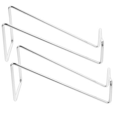 Imagem de Tofficu Suporte para 2 Garrafas de Vinho Individuais, Expositor de Vinhos Em Metal, Pequeno Organizador para Mesa, Armário, Bancada, Despensa, Bar, Casa (prateado)