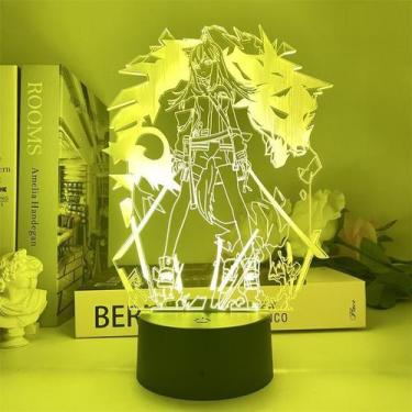 Imagem de Luz noturna LED 3D Arknights Texas com mudança de cor - Yiweisai