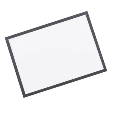 Imagem de aqxreight Moldura de Arquivo Magnético Transparente, Moldura de Exibição de Documentos Em Pvc para Tamanho A4, Carta, Papel, Foto, Cronograma de Trabalho (GREY)