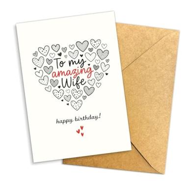 Imagem de Podagree To My Amazing Wife Cartão de aniversário doce cartão de aniversário para esposa, cartões de aniversário fofos, cartões de aniversário românticos para seu melhor presente para meu amor