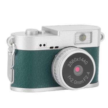 Imagem de Luocute Câmera Com Chaveiro, Vídeo 2K FHD, Foto de 2 MP, Tela Colorida de 1,47 Polegadas, 4 Filtros, Flash LED, Câmera Digital retrô Pequena Recarregável Com Suporte para Cartão de 128 (Verde)