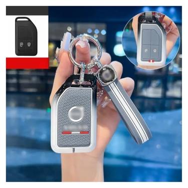 Imagem de Capa protetora para chave remota de carro, 2/4 botões, compatível com Volvo FH16/RC/FM/EVRO 6/Fh/ /CARGO/555/FM, acessórios para caminhões pesados(F-grey ring)