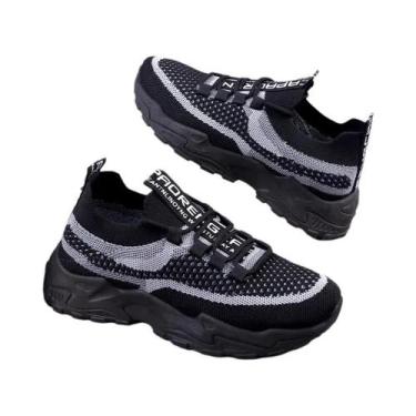 Imagem de Tênis Chunky Femininos Respirável Em Malha Casual Com Solado Macio Par