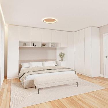 Imagem de Guarda-roupa Modulado de Canto 11 Portas 8 Peças Hera Cabecasa Madeira