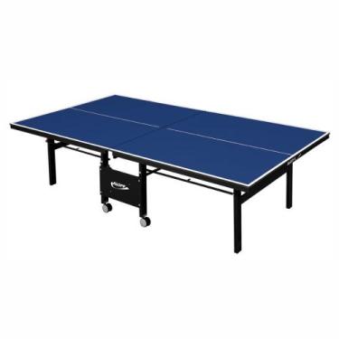 Imagem de Mesa de Tênis de Mesa Ping Pong Klopf 1084 com Rodízios MDF 18mm Pared