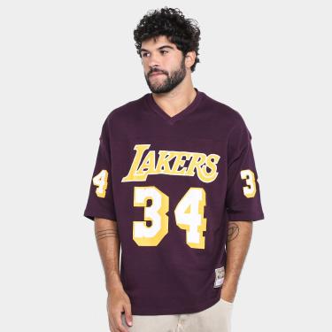 Imagem de Camisa La Lakers NBA Mitchell & Ness Football Masculina-Masculino