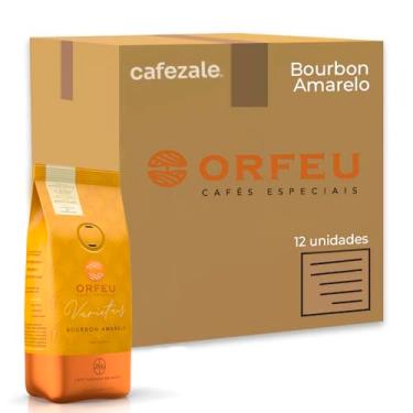 Imagem de Café em Grãos Orfeu Bourbon Amarelo Kit 12 Pacotes de 250g