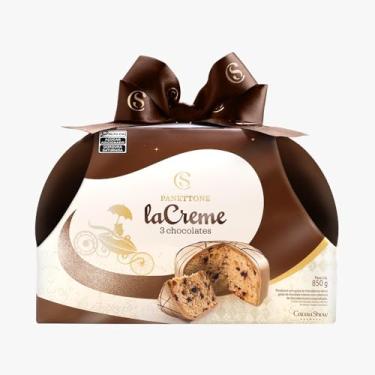 Imagem de Panetone laCreme 3 Chocolates 850g Cacau Show