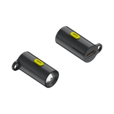 Imagem de Lanterna De Chaveiro Multifuncional USB C LED, Mini Tocha De Luz Forte