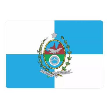 Imagem de Adesivo Bandeira Rio De Janeiro Resinado 4x6cm Bd36 - STARPAC
