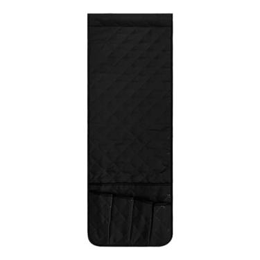 Imagem de BAHULA Organizador de apoio de braço para sofá, poltrona, antiderrapante, porta-revistas com 5 bolsos para revistas, tablets, celulares, iPad, livros, preto