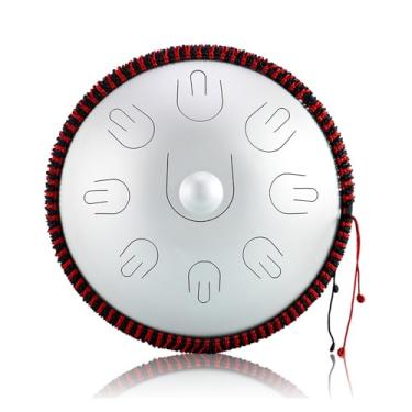 Imagem de Tambor de língua de aço, 35,5 cm, 9 notas, D, menor, instrumento de percussão, tambor de mão, ioga para iniciantes (estilo s)