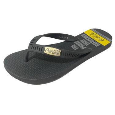 Imagem de Chinelo Dedo Masculino Casual Borracha Coca Cola CC3593-Masculino