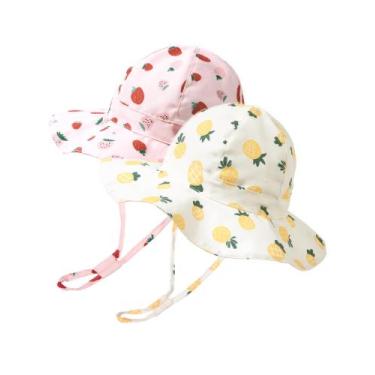 Imagem de Chapéu FURTALK Baby Toddler de aba larga com proteção solar UPF 50+