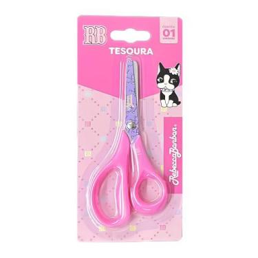 Imagem de Tesoura Escolar Infantil Rebecca Bonbon 13,5cm Lâmina em Aço Inox Pont