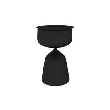 Imagem de Bandeja moderna, mesa de centro, aparador de sofá, mesa pequena para café com leite, chá, cafeteria, vermelho/azul/branco/preto, simples (preto)