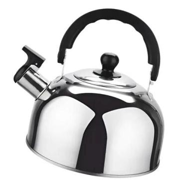 Imagem de Chaleira Aço Inoxidável 1,5 L com Apito  Bule para Café, Chá e Uso Diá