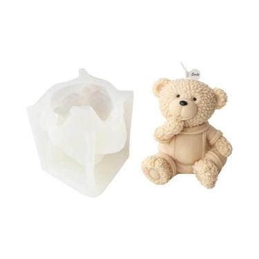 Imagem de Molde De Silicone De Urso De Pelúcia Para Velas Aromáticas E Sabonetes