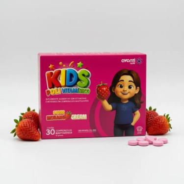 Imagem de Polivitamínico Infantil Avanti Nutri Kids 30 Comprimidos Mastigáveis S