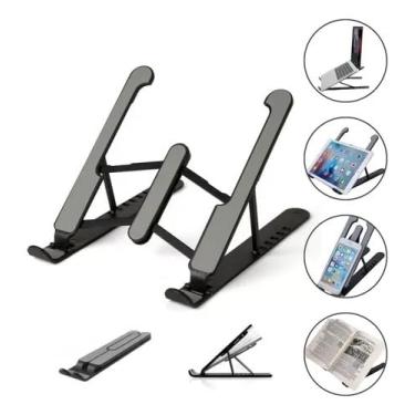 Imagem de Suporte para Notebook Celular Tablet & Ipad - Ajustável Dobrável Leve e Portátil - Universal (PREMIUM)