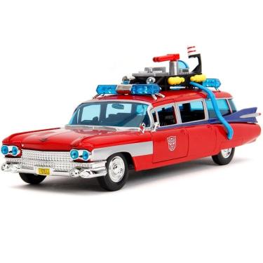 Imagem de Carrinho Miniatura Cadillac ECTO Caça Fantasmas Edição Transformers 1/24