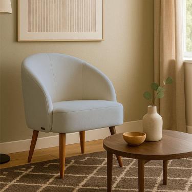 Imagem de Poltrona Caires em Madeira Eucalipto Movellu Home