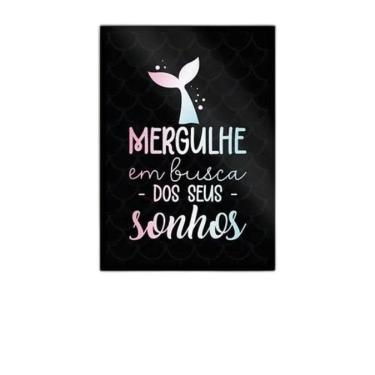 Imagem de Quadro Mergulhe Em Busca Dos Seus Sonhos 24X18Cm