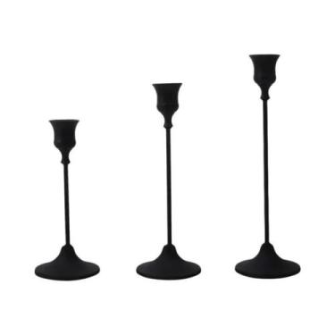 Imagem de Conjunto De Suportes De Velas Metálicos Estilo Europeu 1/3 Para Decora