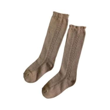 Imagem de Meias De Algodão Respiráveis Até O Joelho Para Crianças, De 0 a 8 Anos