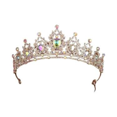 Imagem de Coroa De Princesa Luxuosa Para Meninas, Tiara Elegante Para Casamento,